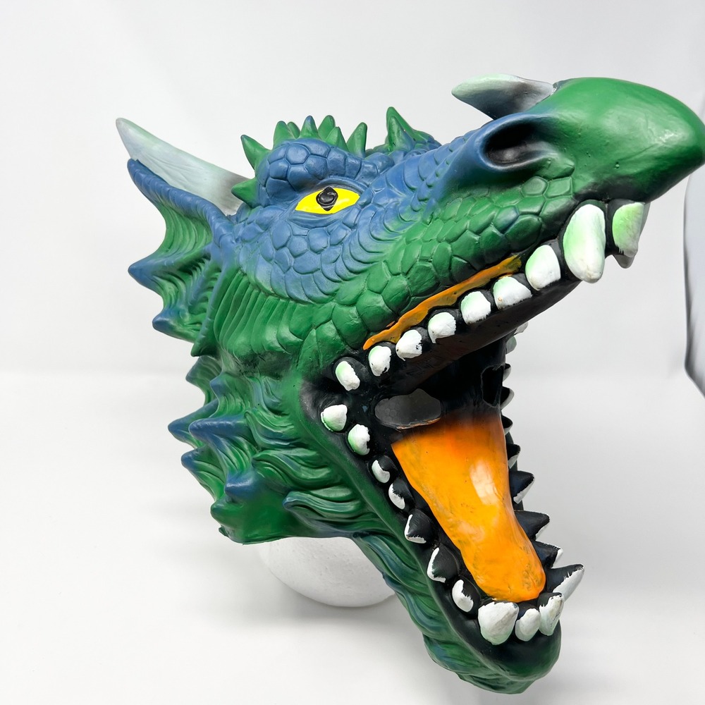 Hyde and Eek! Boutique Adult Deluxe Dragon Mask Costume Green